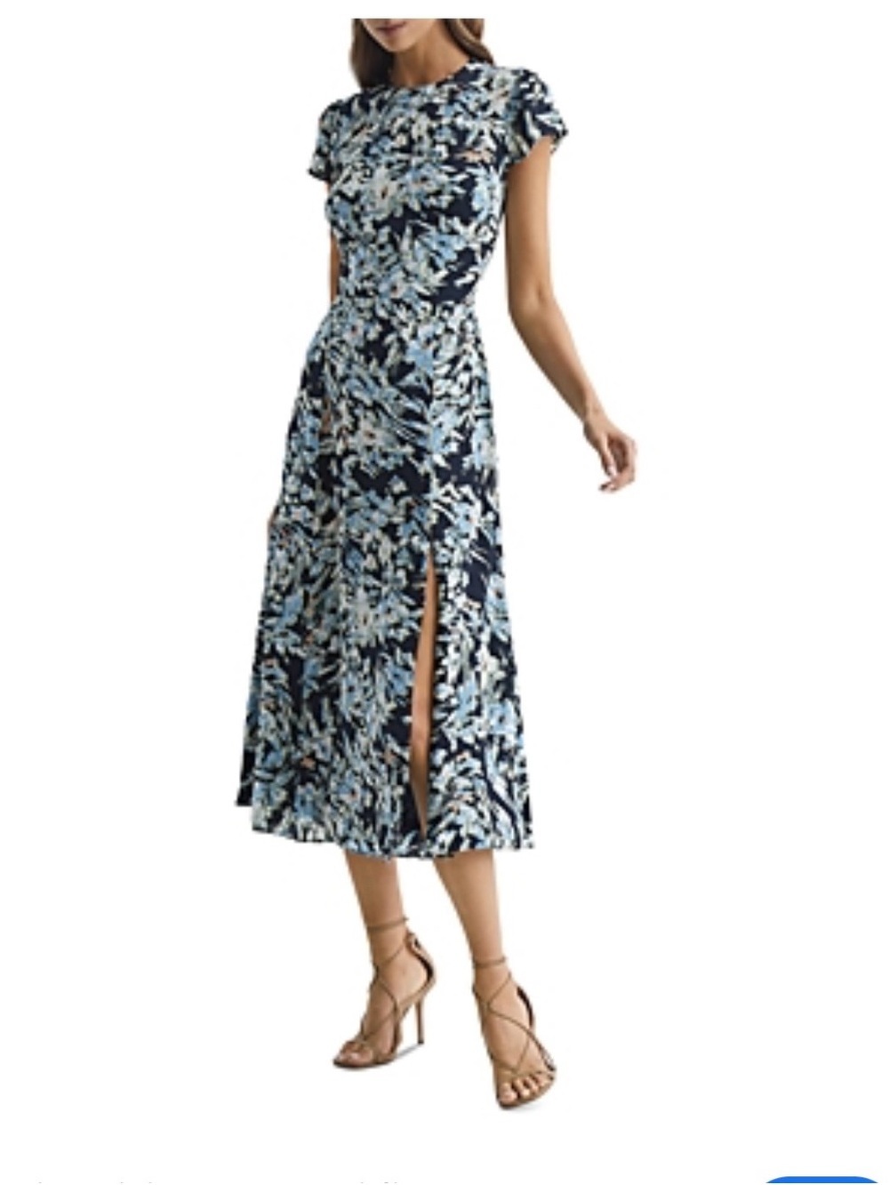 REISS Livia-shadow flowers dress